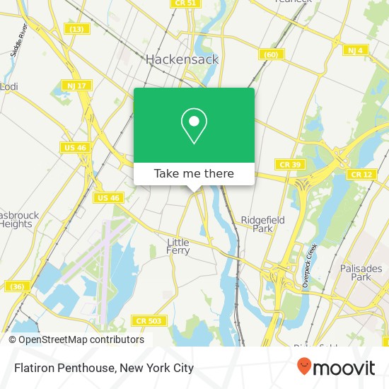 Flatiron Penthouse map