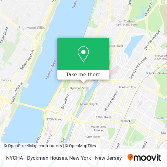 NYCHA - Dyckman Houses map