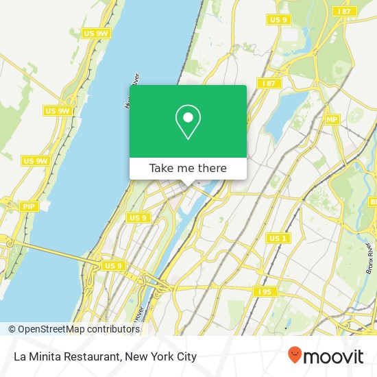 Mapa de La Minita Restaurant