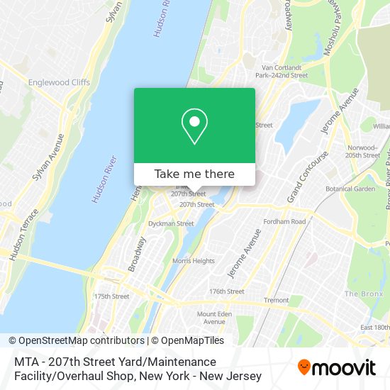 Mapa de MTA - 207th Street Yard / Maintenance Facility / Overhaul Shop