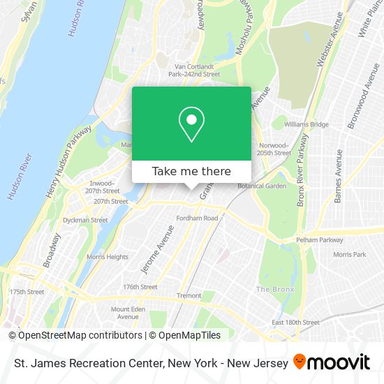 St. James Recreation Center map