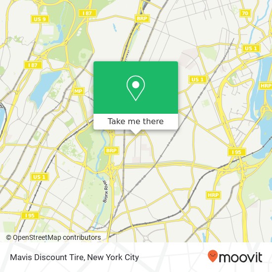 Mapa de Mavis Discount Tire