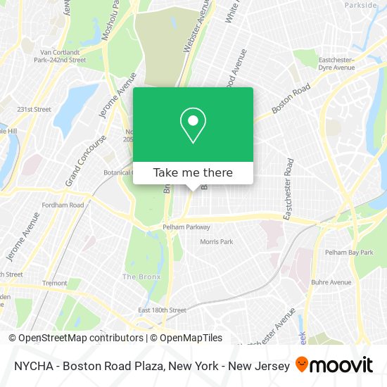 Mapa de NYCHA - Boston Road Plaza