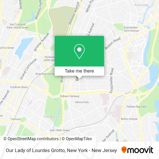 Our Lady of Lourdes Grotto map