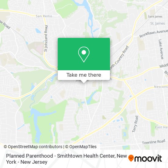 Mapa de Planned Parenthood - Smithtown Health Center