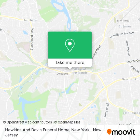 Hawkins And Davis Funeral Home map