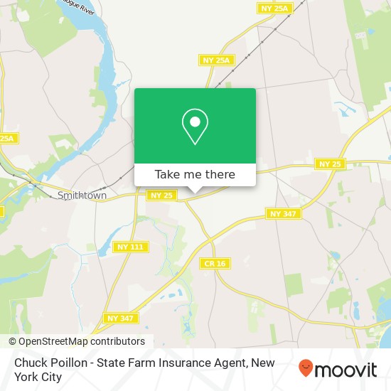 Mapa de Chuck Poillon - State Farm Insurance Agent