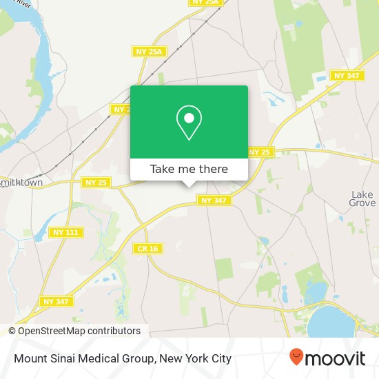 Mount Sinai Medical Group map