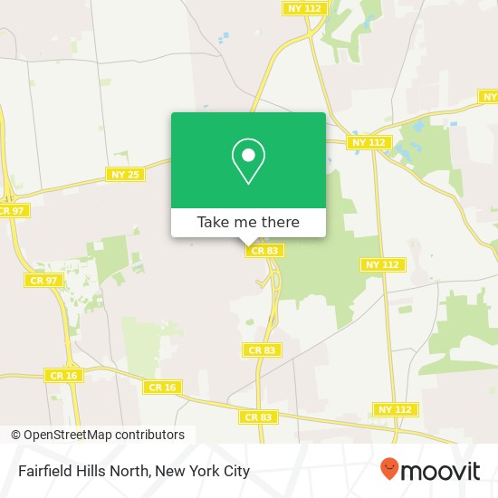 Mapa de Fairfield Hills North