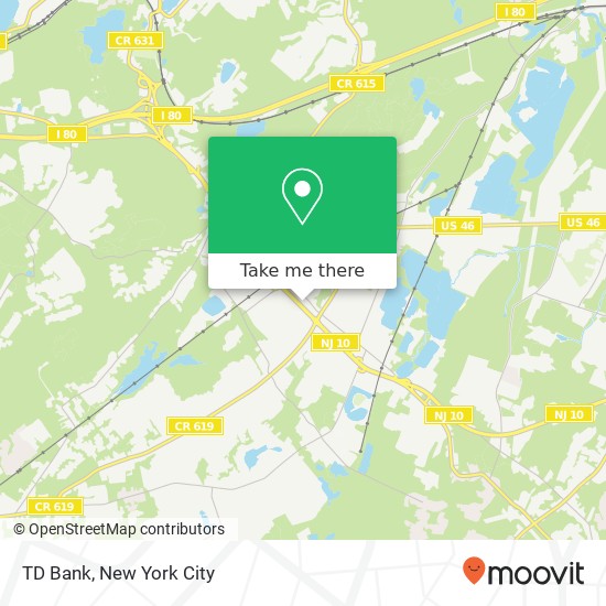 TD Bank map