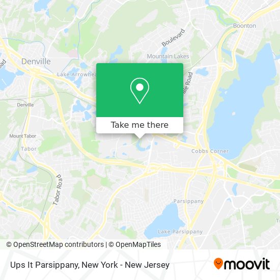 Ups It Parsippany map