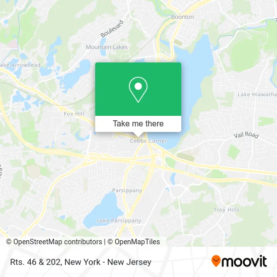 Rts. 46 & 202 map