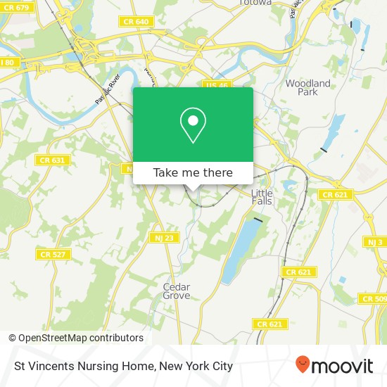 Mapa de St Vincents Nursing Home