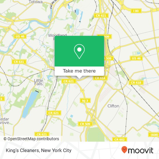 King's Cleaners map