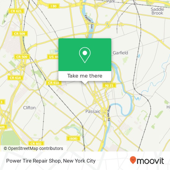 Mapa de Power Tire Repair Shop