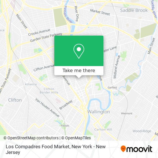 Los Compadres Food Market map