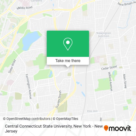 Central Connecticut State University map