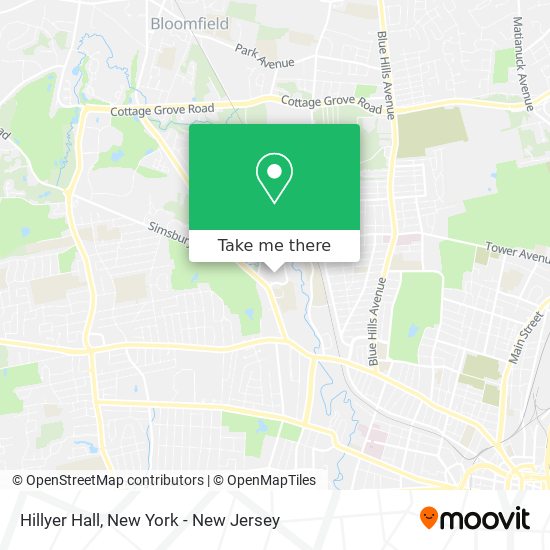 Mapa de Hillyer Hall
