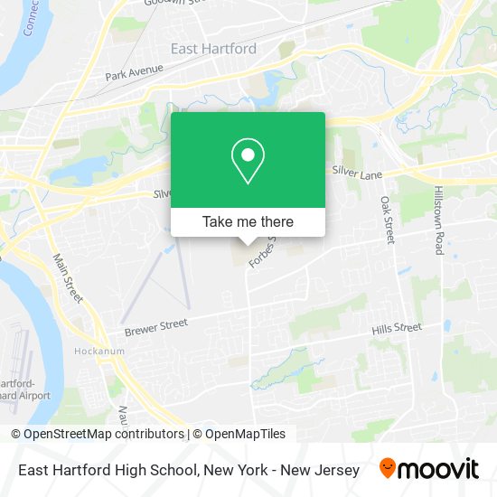 East Hartford High School map