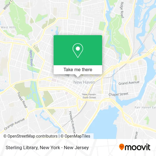 Sterling Library map