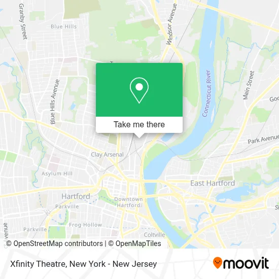 Xfinity Theatre map