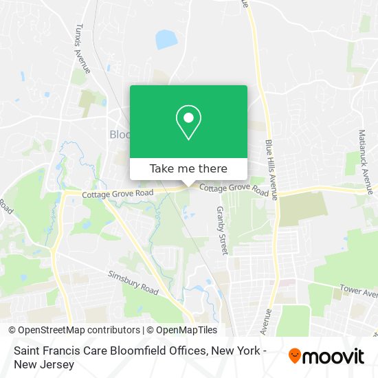 Mapa de Saint Francis Care Bloomfield Offices
