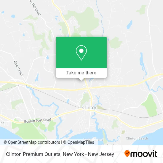Clinton Premium Outlets map