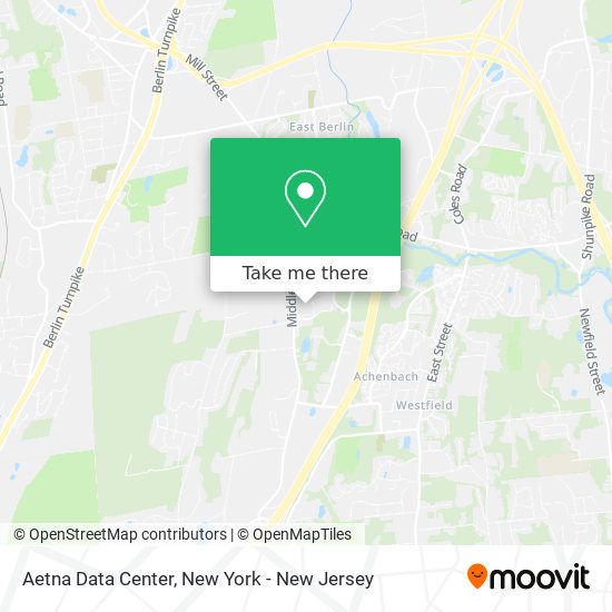 Aetna Data Center map