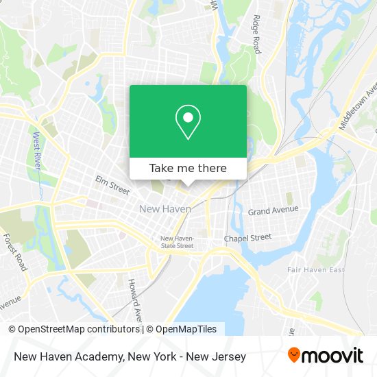 New Haven Academy map