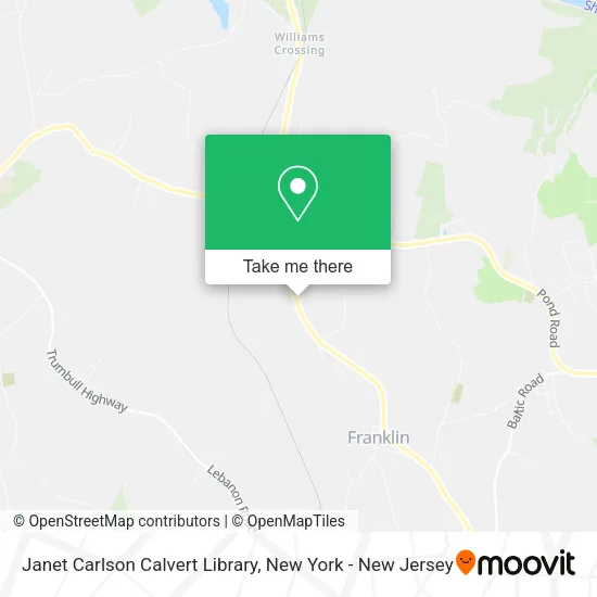 Mapa de Janet Carlson Calvert Library