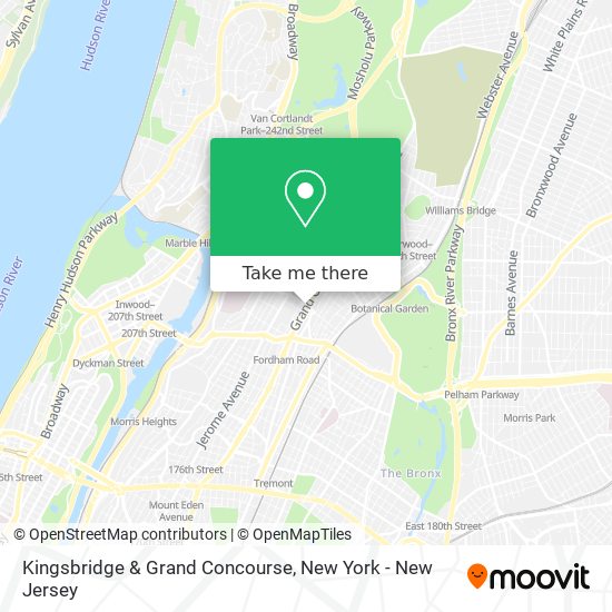 Kingsbridge & Grand Concourse map