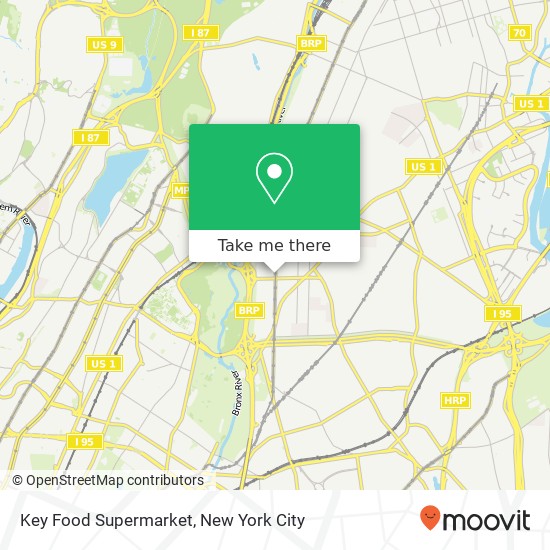 Mapa de Key Food Supermarket