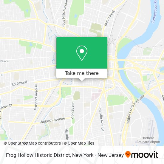 Frog Hollow Historic District map