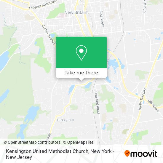 Kensington United Methodist Church map