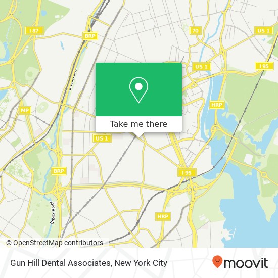 Gun Hill Dental Associates map