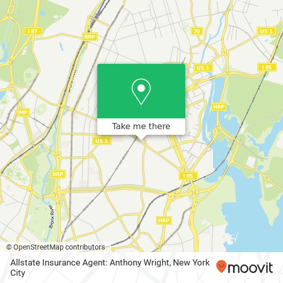 Mapa de Allstate Insurance Agent: Anthony Wright