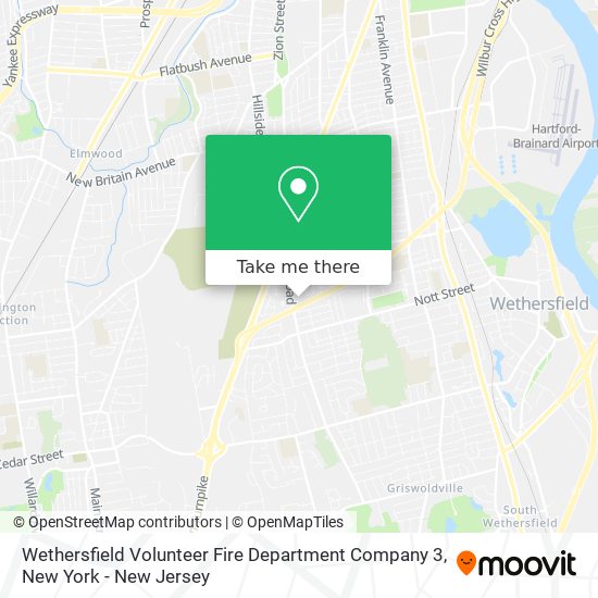 Wethersfield Volunteer Fire Department Company 3 map