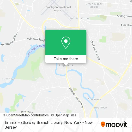 Emma Hathaway Branch Library map