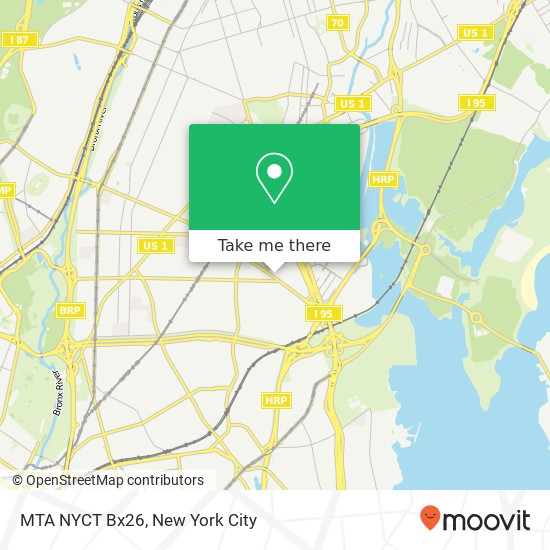 MTA NYCT Bx26 map