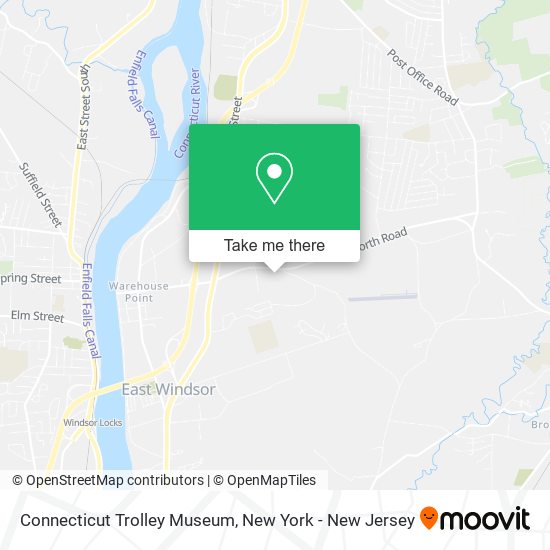 Connecticut Trolley Museum map