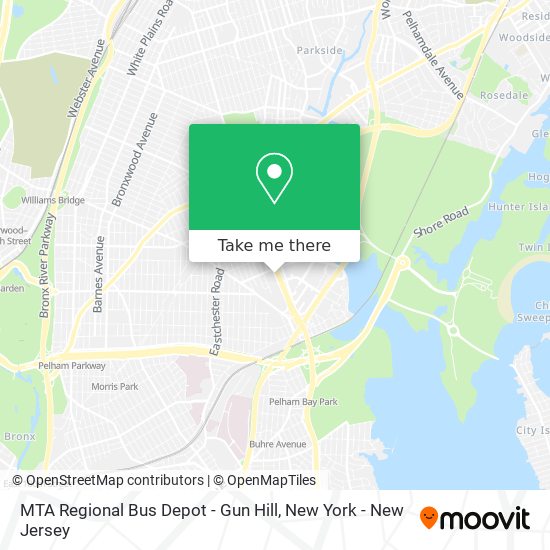 Mapa de MTA Regional Bus Depot - Gun Hill