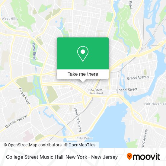 Mapa de College Street Music Hall