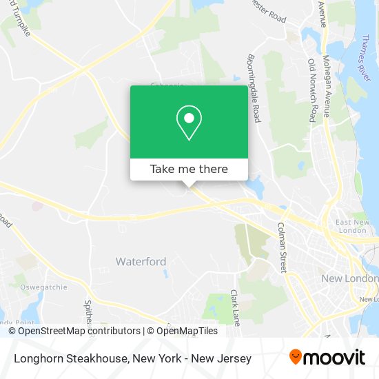 Mapa de Longhorn Steakhouse