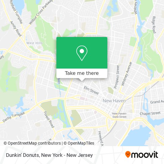 Dunkin' Donuts map