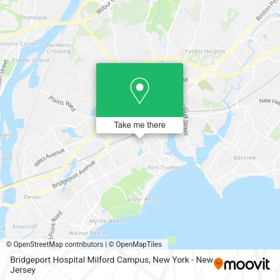 Bridgeport Hospital Milford Campus map
