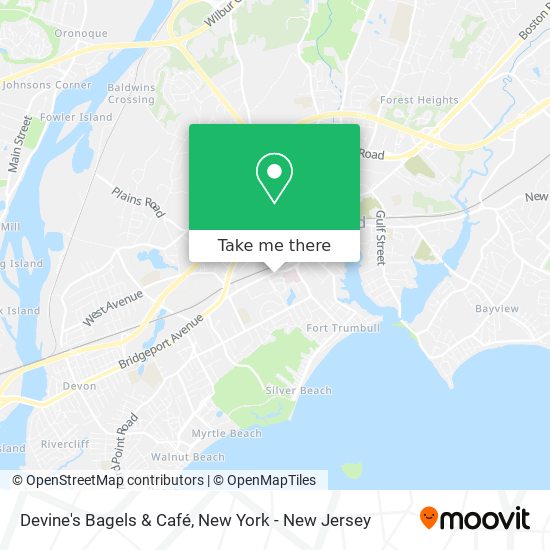 Devine's Bagels & Café map