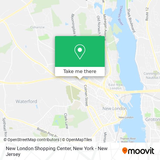 Mapa de New London Shopping Center