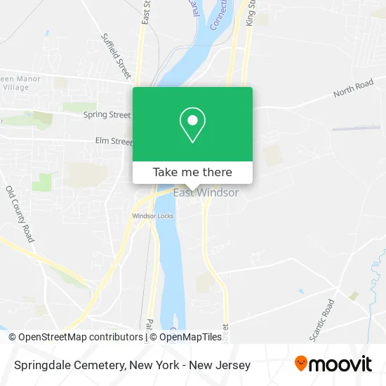 Springdale Cemetery map
