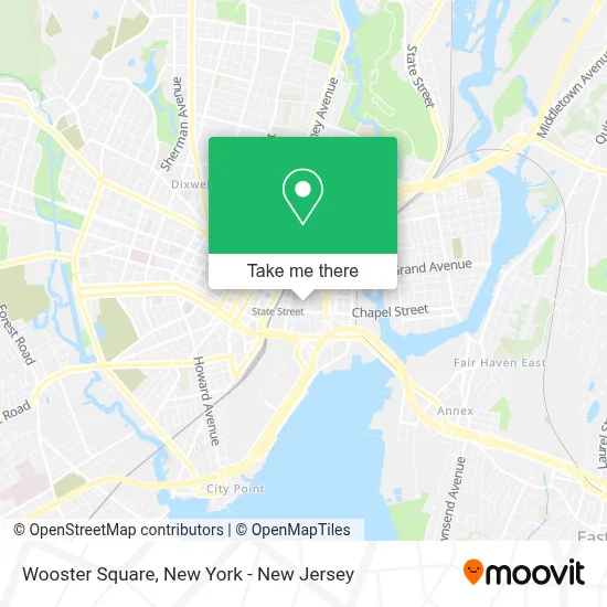 Wooster Square map