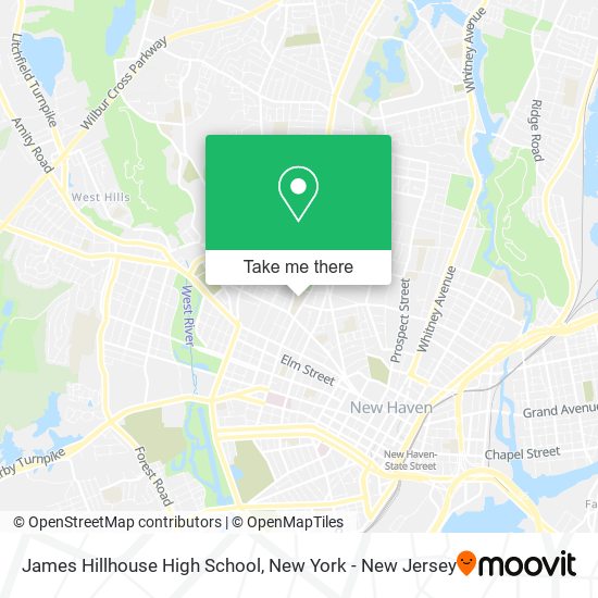 Mapa de James Hillhouse High School